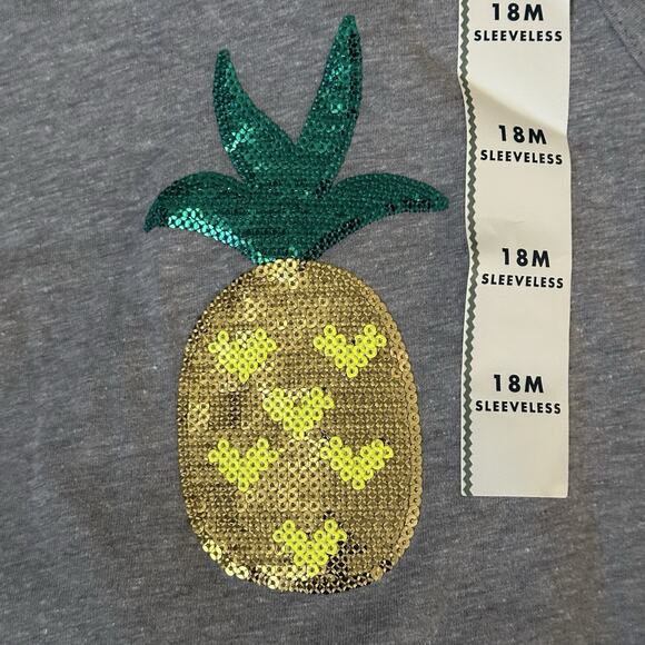 Cat & Jack Girls 18M Summer 3pc Set, Tank Top,‎ Eyelet Lace Short, Scooter Skit - Picture 14 of 14